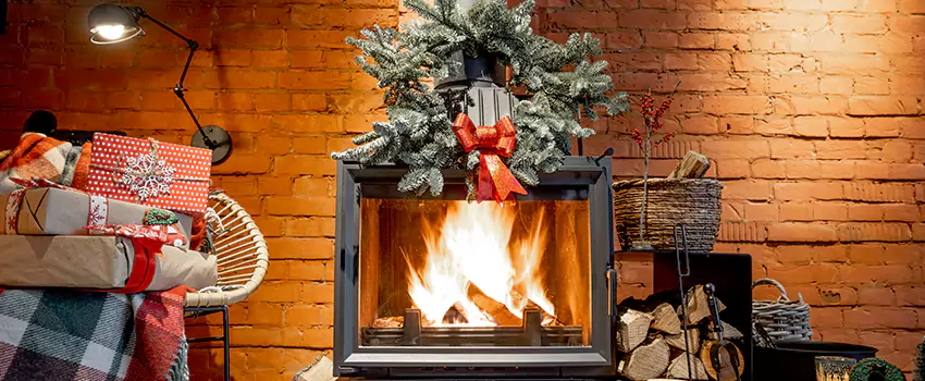 Travis Industries Linear Gas Fireplace Installation in East Providence, Rhode Island