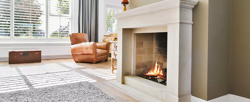 Vintage Fireplace Refacing in East Providence, Rhode Island