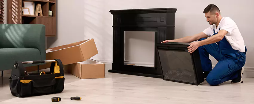Old Rusted Metal Fireplace Repair And Replacement in East Providence, RI
