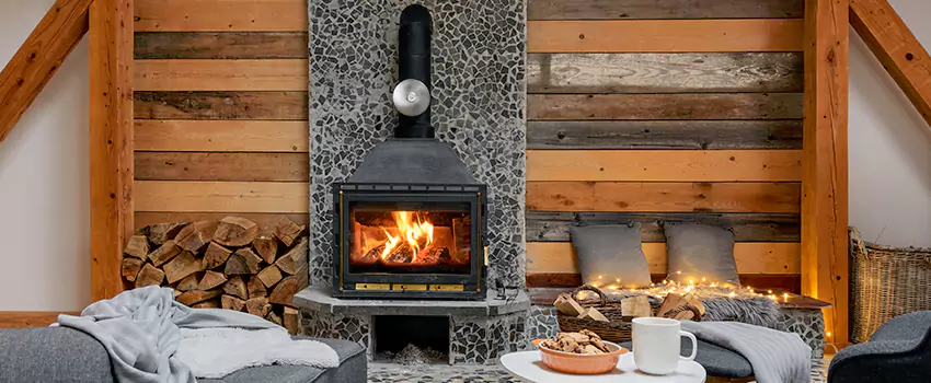 Thelin Hearth Products Direct Vent Gas Stove Fireplace Inspection in East Providence, Rhode Island